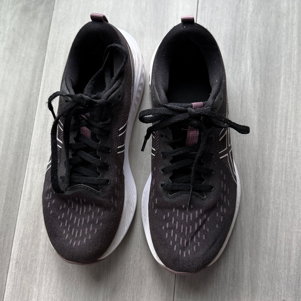 Asics Gel Excite 10 athletic sneakers Black Rose Running Shoes US 7
